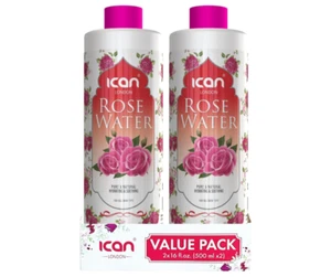 100% Natural Rose Water, Hydrating and Purifying rose water 2 x 500ml (1000ml) - Picture 1 of 6