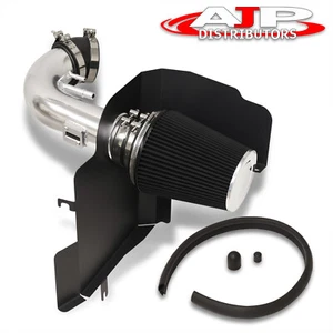 Polish Cold Air Intake System + Heat Shield For 2011-2014 Ford Mustang GT 5.0 V8 - Picture 1 of 5