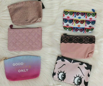 Ipsy Makeup Cosmetic Bags EMPTY - Lot of 6 (Assorted Lots - Pick One)