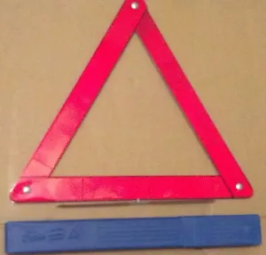 ROAD SIDE SAFETY TRIANGLES REFLECTIVE EMERGENCY MARKER FLARE 16" ( 3 SETS OF 2) - Picture 1 of 3