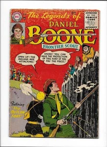 THE LEGENDS OF DANIEL BOONE #6 [1956 GD+] "THE OUTLAW FORT!"  SCARCE! - Picture 1 of 2