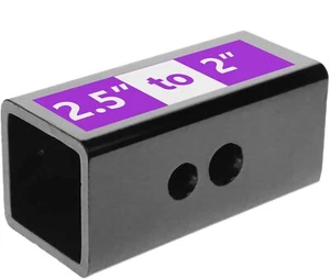 LFPartS 2.5" to 2" Metal Trailer Receiver Hitch Adapter Sleeve - Picture 1 of 6