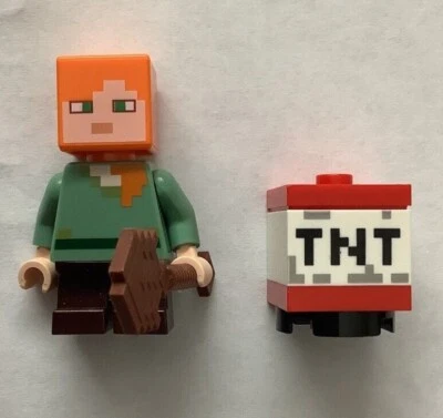 Lego Minecraft MOC Baby Alex minifigure with accessories - Image 1 of 4