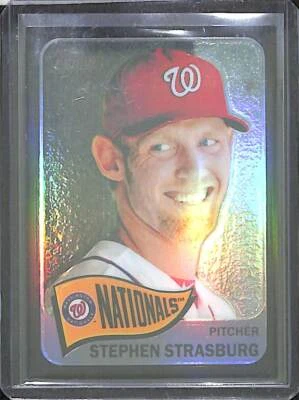 2014 Topps Heritage Black Refractor #THC-470 Stephen Strasburg No 22 of 65 - Image 1 of 2