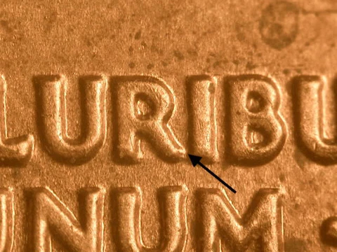 1989 P  DDR???  Doubled Die Reverse Uncirculated Lincoln Cent Sctaches on Obv Cover
