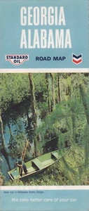 1966 Standard Oil Road Map: George Alabama NOS - Picture 1 of 1