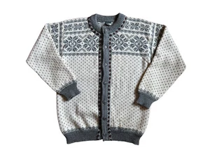 Suéter de Botón Nórdico 100% Lana Pura Dale of Norway De Colección Para Hombre Grande 52 Nuevo - Imagen 1 de 6