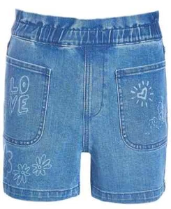 Epic Threads Scribble Paperbag Shorts Girls S Sketch Wash Patch Pocket Pull On - Picture 1 of 18