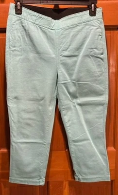 Pantalones capri Miracle Body Stretch Aqua talla 12 Foto 1 de 2