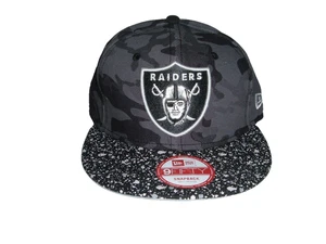 Las Vegas Raiders New Era 9Fifty Camo Splatter Snapback Hat Cap RARE  Sz S/M - Picture 1 of 5