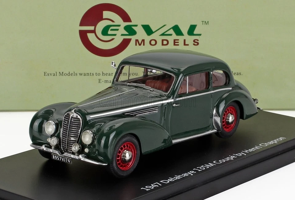 1/43 ESVAL MODEL - DELAHAYE - 135 COUPE BY HENRI CHAPRON 1947 EMEU43017E - Immagine 1 di 1