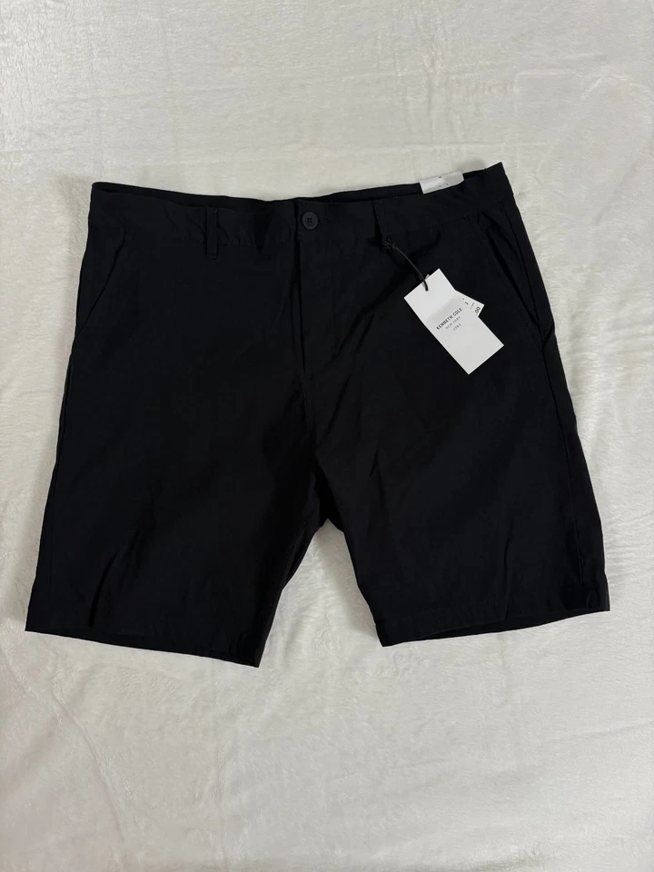 Pantalones Cortos Chinos Kenneth Cole Para Hombre 38 Negros Nylon Flexibles Elastizados Calce Ajustado Ligeros Foto 1 de 4