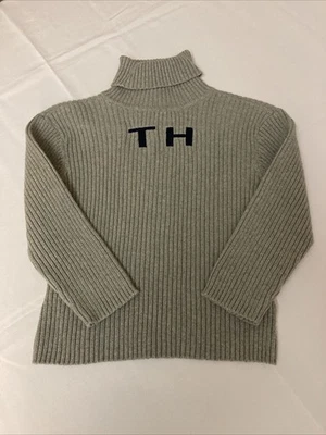 Vintage Tommy Hilfiger Jeans Cotton Cropped Turtleneck Women’s M 3/4 Sleeve - Image 1 of 4