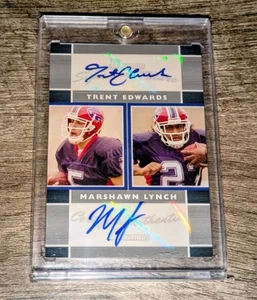 2007 Bowman Signs of the Future RC Marshawn Lynch/Trent Edwards Dual (AU,RC) /50 - Picture 1 of 3