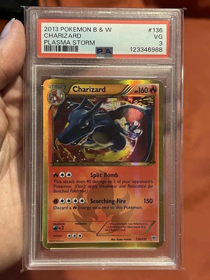 Charizard Plasma Storm PSA 3 Shiny - Image 1 of 1