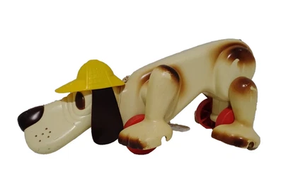 Vintage 1970'S HASBRO DIGGER the DOG Pull Toy Yellow Hat Hound Dog toy - Image 1 of 4