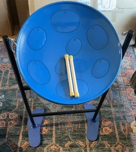 Panyard Jumbie Jam Steel Drum (W1058) Blue - Picture 1 of 5