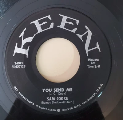Sam Cooke YOU SEND ME / SUMMERTIME (GREAT SOUL 45) KEEN 4013 PLAYS VG+ TO VG++ Foto 1 de 4