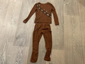 Disney Store Star Wars Pajamas 2-Piece Brown Chewbacca Chewy Kids PJs Sleepwear - Picture 1 of 6