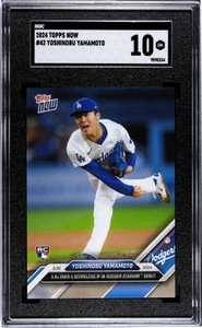 2024 Topps Now #42 Yoshinobu Yamamoto SGC 10 - Picture 1 of 2