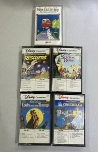 Disney Cassettes Set (Sleeping Beauty, Cinderella, Lady & The Tramp, Rescuers)+ - Picture 1 of 3