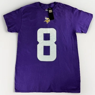 Camiseta de fútbol americano Minnesota Vikings Majestic para hombre mediana Kirk Cousins 8 NFL Foto 1 de 4