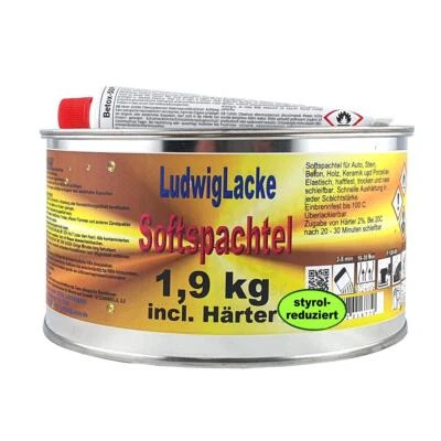 Softspachtel Spachtelmasse inclusive Härter 1,7 kg - Bild 1 von 2