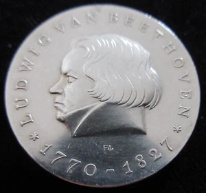 MDS NRD 10 MAREK 1970 "200 URODZIN LUDWIGA VAN BEETHOVENA", SREBRO #I - Zdjęcie 1 z 2