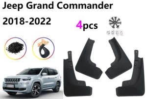 4Pcs Car Wheel Mud Flaps Mudgurad Fender For For Jeep Grand Commander 2018-2022 - Picture 1 of 3