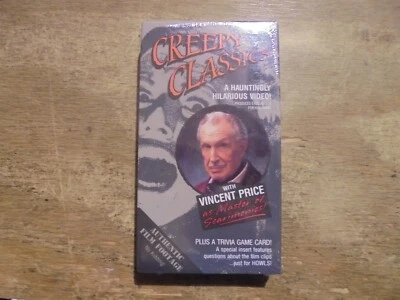 CREEPY CLASSICS VHS video tape FACTORY SEALED seal horror Gorgo Blob Raven game - Image 1 of 4