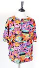 Vintage 1980s T Shirt - Art Brushstroke - Multicolours - UK 12