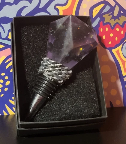 Disney Doorables Maleficent Dragon Glow-In-The-Dark Custom Wine Stopper Cover