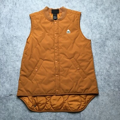 Burton Kiley Insulated Vest Womens Medium M Camel Brown Quilted Snowboard Ski - Image 1 of 4