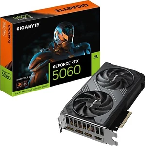 GIGABYTE GeForce RTX 5060 WINDFORCE OC 8G Graphics Card 8GB 128-bit GDDR7 - Afbeelding 1 van 11