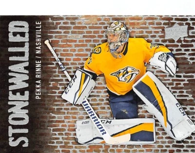 2018-19 UD Stonewalled #SW11 Pekka Rinne - Image 1 of 2
