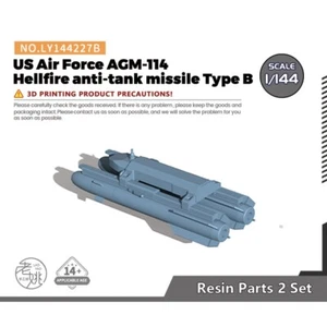 Piezas de actualización de modelo 1/144 US Air Force AGM-114 Hellfire antitanque misil tipo B - Imagen 1 de 2