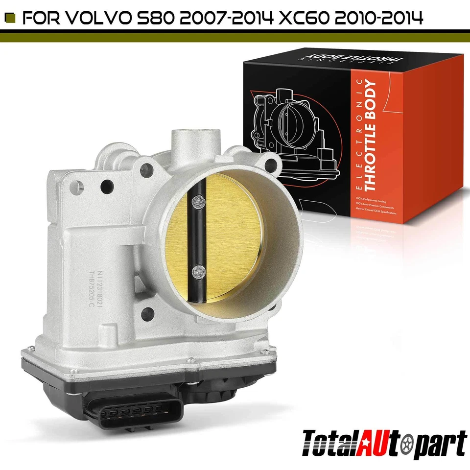 Corpo do acelerador de alumínio para Volvo S80 2007-2014 V70 XC60 XC70 XC90 L6 3.2L DOHC - Imagem 1 de 4
