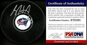 Scott Hartnell COLUMBUS BLUE JACKETS Signed Auto Hockey Puck PSA/DNA COA #2