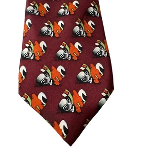 SEGA Sonic the Hedgehog Neck Tie Burgundy Orange Necktie 59x3.5" Novelty - Picture 1 of 6