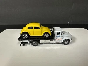 Hotwheels Bumblebee Bug On A Matchbox Flatbed Truck. Free Shipping  - Picture 1 of 10