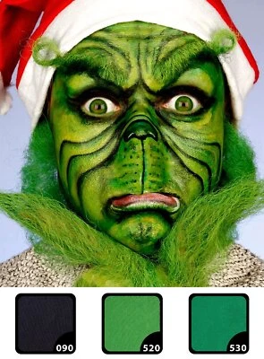 MASKWORLD Make-up Set the Grinch - Schminkset für Weihnachten mit perfekt abgestimmten
