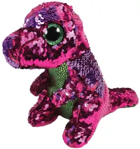 Peluche de dinosaurio T-Rex rosa volquete 9 pulgadas tamaño mediano nuevo con etiquetas escamoso - Imagen 1 de 3