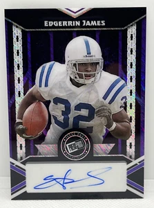 EDGERRIN JAMES 2025 LEAF Press Pass AUTO PURPLE SHIMMER 6/7 Indianapolis COLTS - Picture 1 of 2
