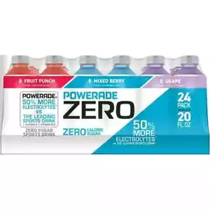 Powerade Zero Sports Drink Variety Pack (20 fl. oz., 24 pk.) - Picture 1 of 5