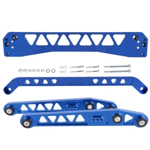 Rear Lower Control Arms Subframe Brace Tie Bar Kit Blue For Honda Civic 96-00 EK - Picture 1 of 9