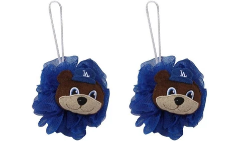 TWO (2) LOS ANGELES DODGERS MLB BASEBALL MASCOTWEAR, MASCOT BATH LOOFAHS, NWT Cover