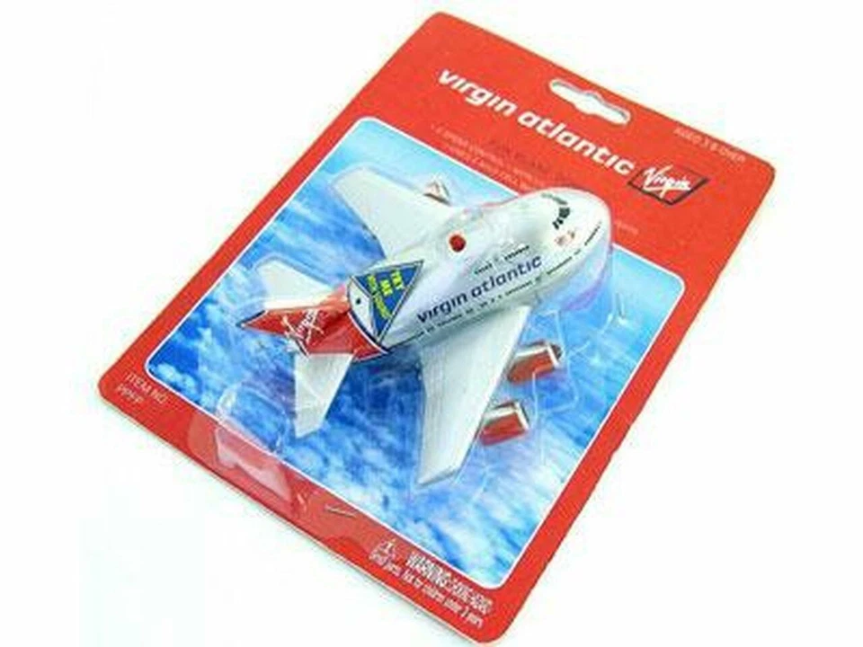 Virgin Atlantic Premier Avión Divertido Alimentado por Fricción Sónico con Luces y Sonidos