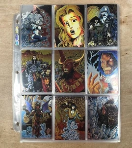 LADY DEATH 1994 ALL-CHROMIUM SERIES 1 Krome Complete 100 Card Set + Extras - Picture 1 of 5