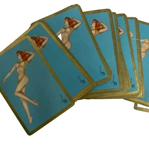 Mazo de colección 1941 revista Esquire arte carta de juego mazo incompleto desnudo erótico 51 cartas - Imagen 1 de 12