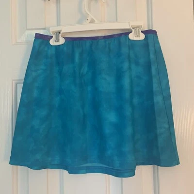 JAG  Turquoise Blue Purple Trim SWIM SKIRT / COVER UP  BOTTOM  SZ. SMALL - Image 1 of 4